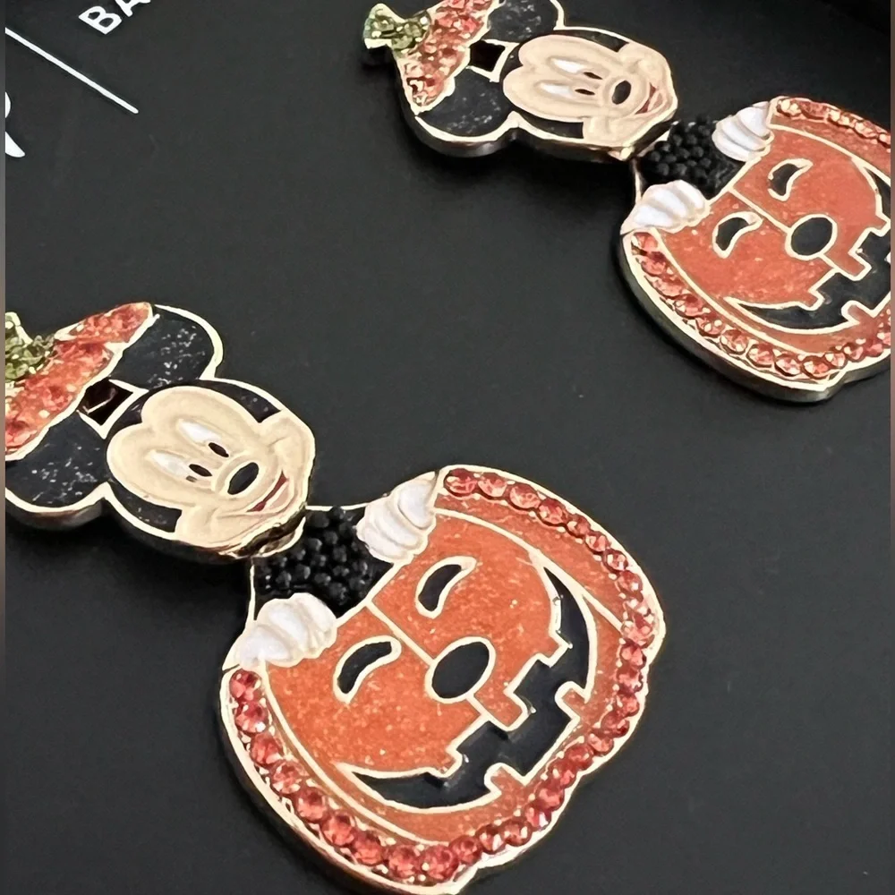DISNEY X BAUBLEBAR • MICKEY MOUSE PUMPKIN • DANGLE EARRINGS